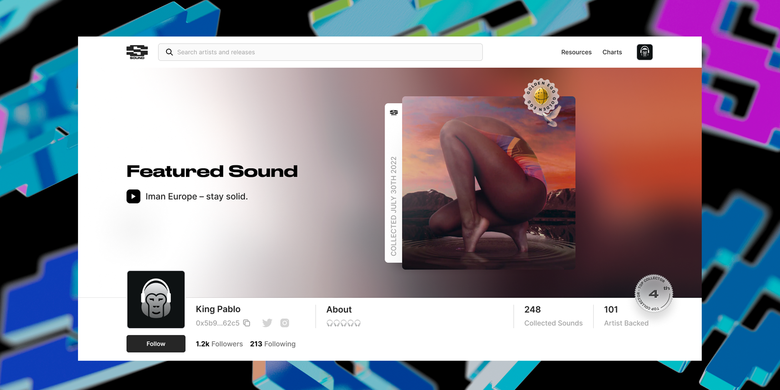 Feature your favorite Sound in your profile
